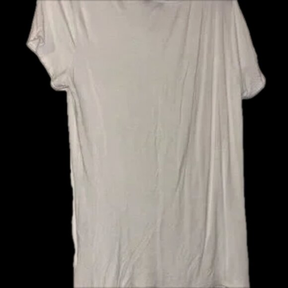 Love J White Crew Neck Tee pocket front cotton modal soft ! - Picture 4 of 9